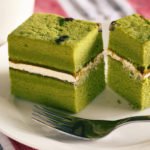 Healthy green tea cake