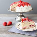 A beautiful cake with added strawberry frosting going to add the refreshing flavor to your mouth