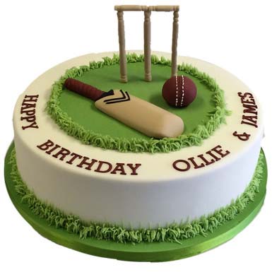 cricket-pitch-cake - CakenGifts.in