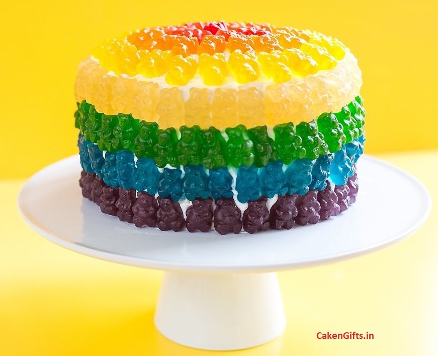 Gummy Bear Cake: The Pot Of Gold At The End Of The Rainbow