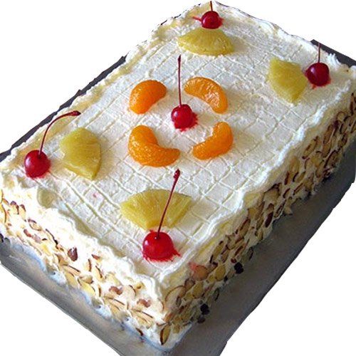 Butterscotch Fruit Cake 10 Mix Rose, Same Day & Midnight Delivery