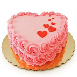 Heart Pink Delight Cake