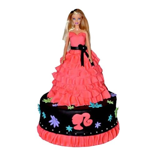 Pink Barbie Doll Cake Online Delivery In Noida | The Cake King