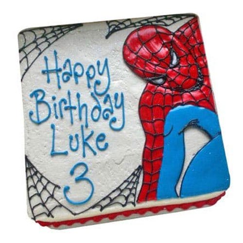 spiderman-vanilla-cake