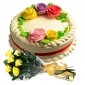 creamy-vanilla-cake-6-yellow-roses thumb