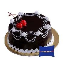 Chocolate Cake With Rakhi