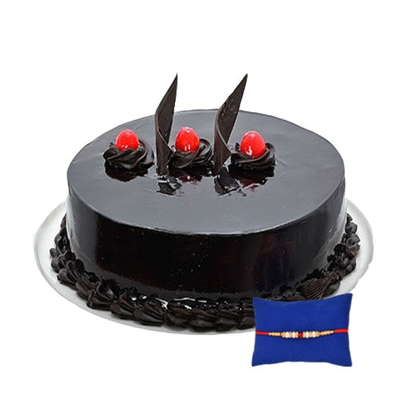 choco-truffle-cake-with-rakhi