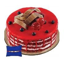 Red Velvet Rakhi Cake