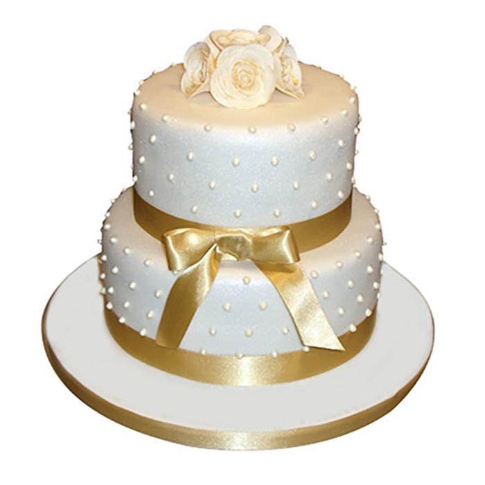 stunning-2-tier-anniversary-cake