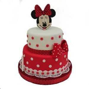 Red Mikky Mouse Cake
