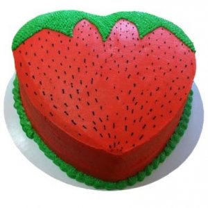 Strawberry Design Cake