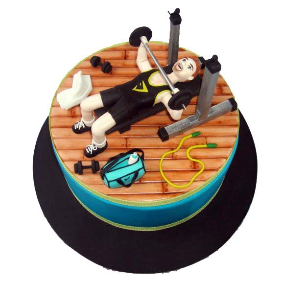 Dumbbell Gym Cake- Order Online Dumbbell Gym Cake @ Flavoursguru