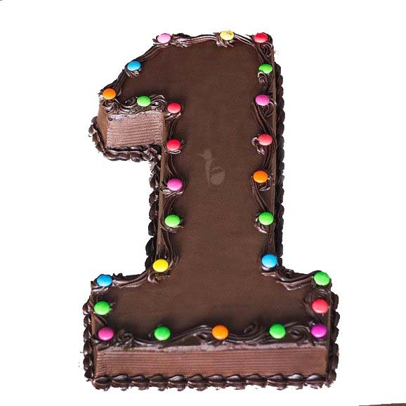 Chocolate Number Cake (single) (Available in Chocolate Buttercream Only) -  O'Hehirs Bakery & Cafe