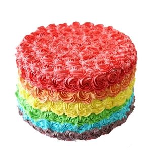 Rainbow Of Rose Cake