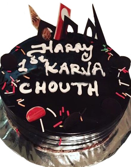 Chocolate-karwa-chauth-cake