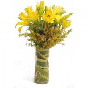 Happy Lillies Vase